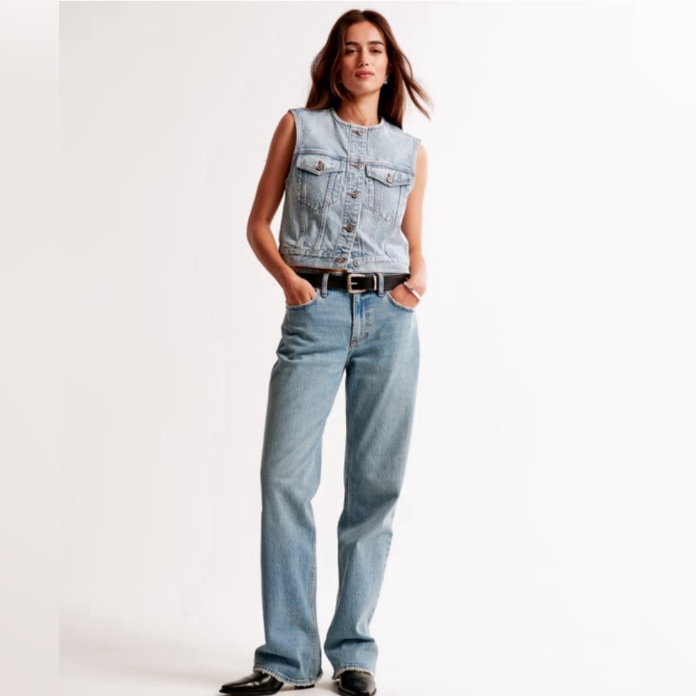 Abercrombie & Fitch Low Rise Baggy Jean new with tags size 8/29